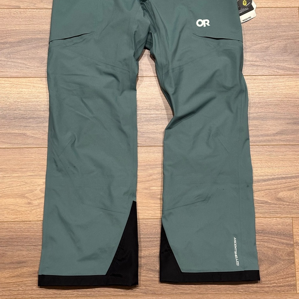 NEW Outdoor Research Skytour Ascent Shell Bibs in Neptune Teal Size Large - Picture 4 of 14